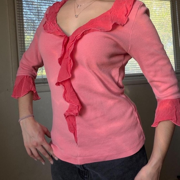 Y2k ruffle top - Picture 3 of 7